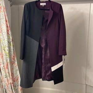 NWT Calvin Klein Long suit jacket size 8